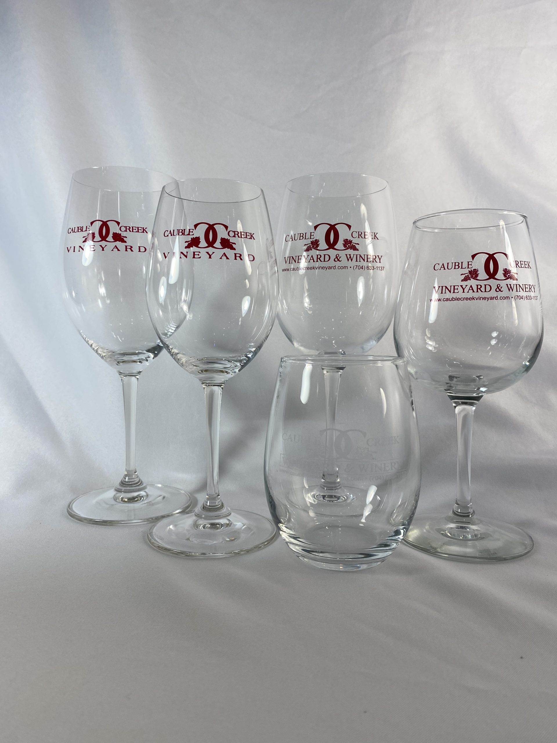 Cauble Creek Vineyard Wine Glasses - Cauble Creek Vineyard